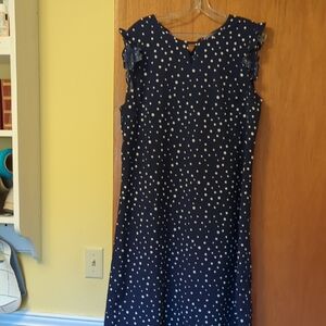 SHEIN Navy and White Polka Dot Dress. 2 For $10